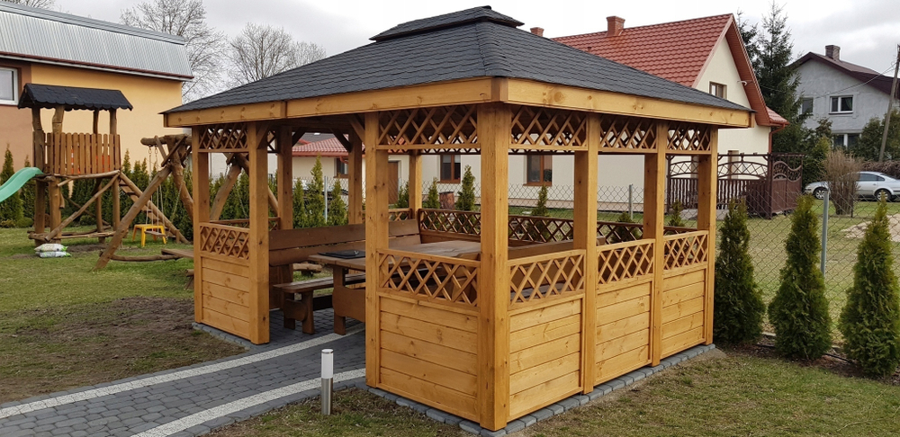 Беседка деревянная А6