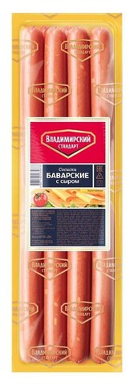 Сосиски Баварские с сыром, Владимирский стандарт