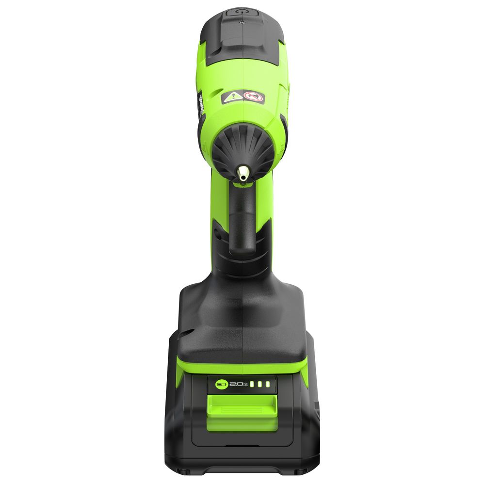 Пистолет клеевой акк. Greenworks G24GLG, 24V, 150°С, нагрев 90 сек, стержни 11 мм, антикапля,1х2Ач,ЗУ,кор (3502207CUA)