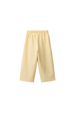 ZARA БРЮКИ RELAXED В ПОЛОСКУ, ЖЕЛТЫЙ
