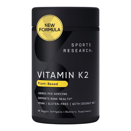 Sports Research, Витамин К2 100 мкг, Vitamin K2 100 mcg, 60 вегетарианских капсул
