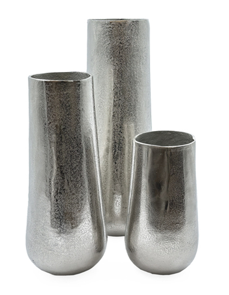 Вазон "Гера" средний (серебро) 42 см