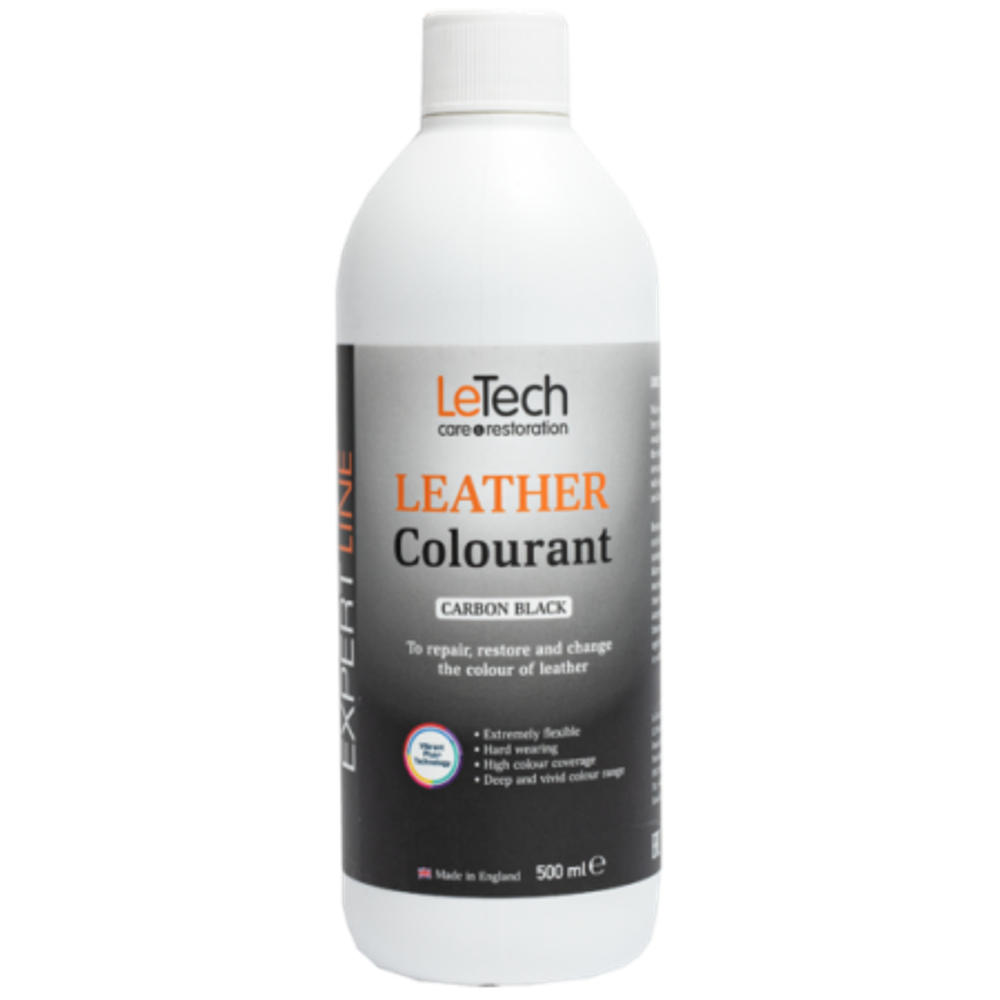 LeTech Expert Line Краска для кожи (Leather Colourant) Carbon Black, 500мл