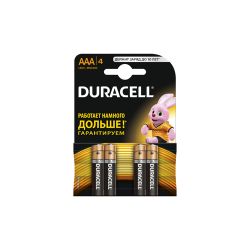 Duracell LR03-4BL BASIC NEW | Батарейки Щелочные (Алкалиновые)