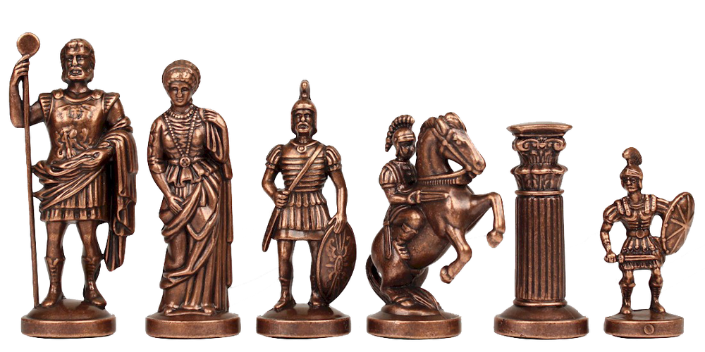 Manopoulos Шахматы металлические эксклюзивные "Греко-Романский Период"