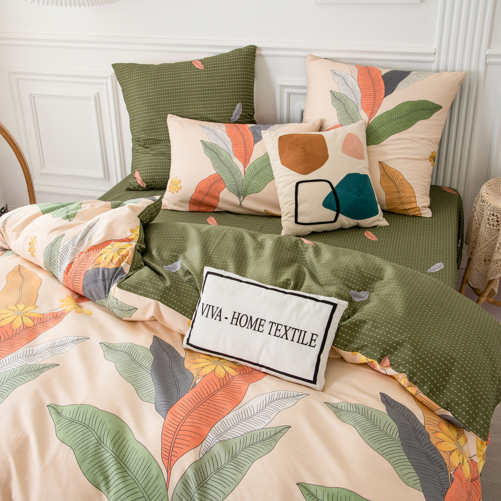 Комплект постельного белья Люкс Сатин 100% хлопок на резинке AR276