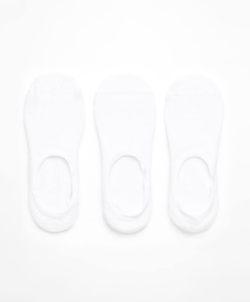 OYSHO Три пары спортивных носков-следков из хлопка, белый