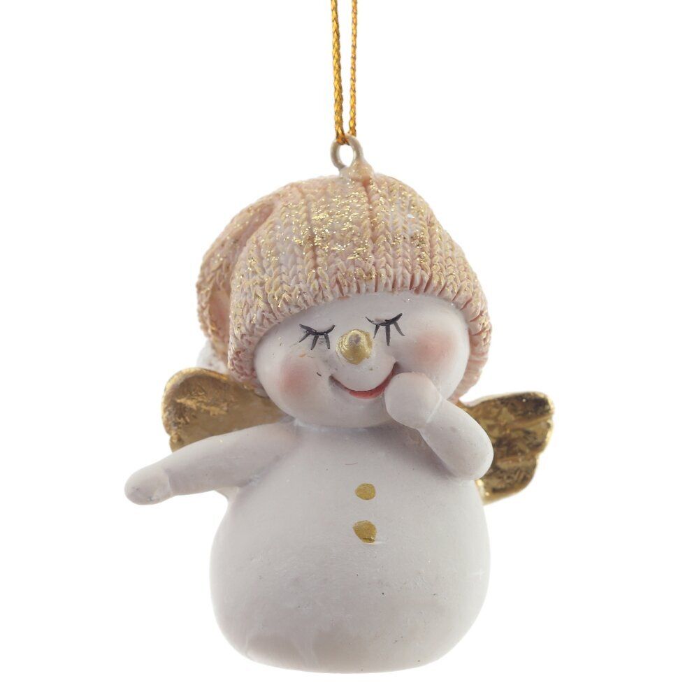 GAEM Фигурка декоративная подвесная "Снеговик", L4,5 W4 H5,5 см, 2в.