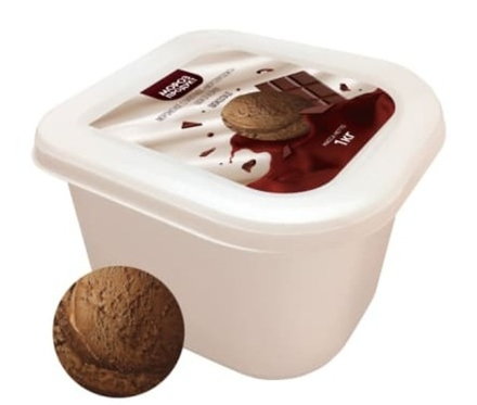 Мороженое сливочное Шоколадное 1кг. кювет Морозпродукт