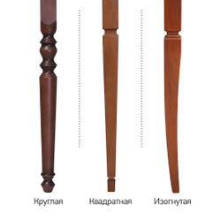 Стол обеденный Азалия П1000 68х100-150 (бук/тон1/ножка изогнутая)