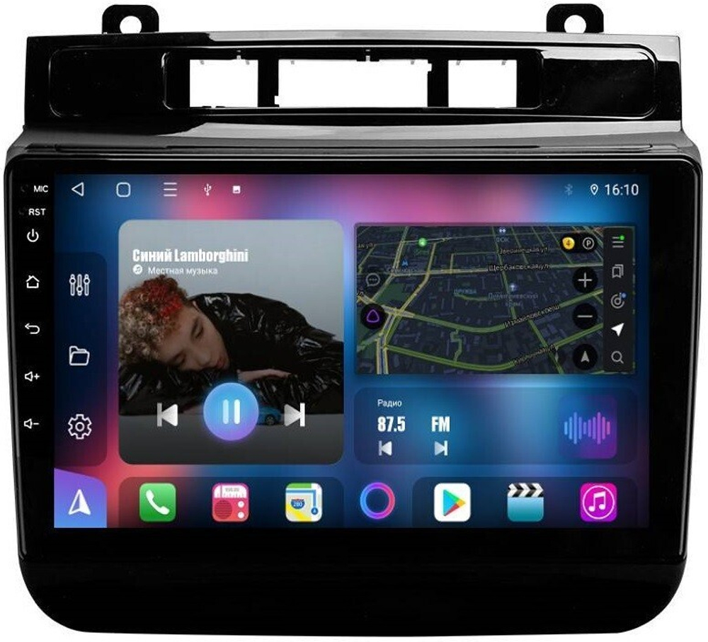 Магнитола для VW Touareg 2010-2018 (RNS850) - FarCar BM3027M-B на Android 13, QLED, TS10, 4Гб+32Гб, CarPlay, 4G SIM-слот