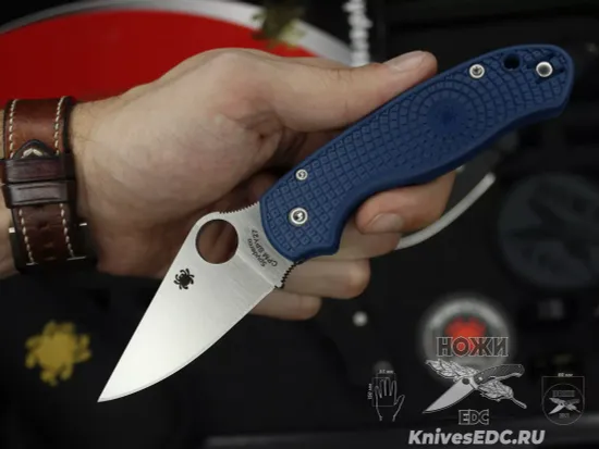 Нож складной Spyderco Para 3 223PCBL c клинком из стали CPM-SPY27, рукоять FRN