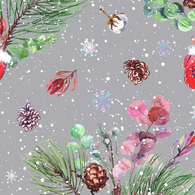 Новогодний букет с варежкой