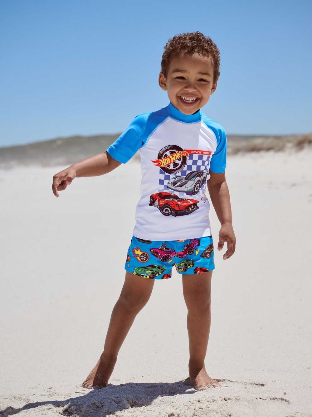 Костюм плавательный раздельный для мальчика Next E22-305, Синий, Белый