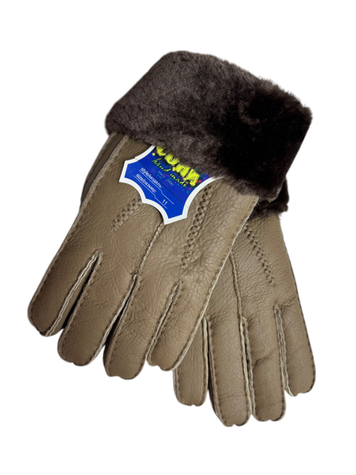 Перчатки. Мужские. Материал верха: Дубленка. Подклад: Дубленка. 10 шт в упаковке, разные цвета.