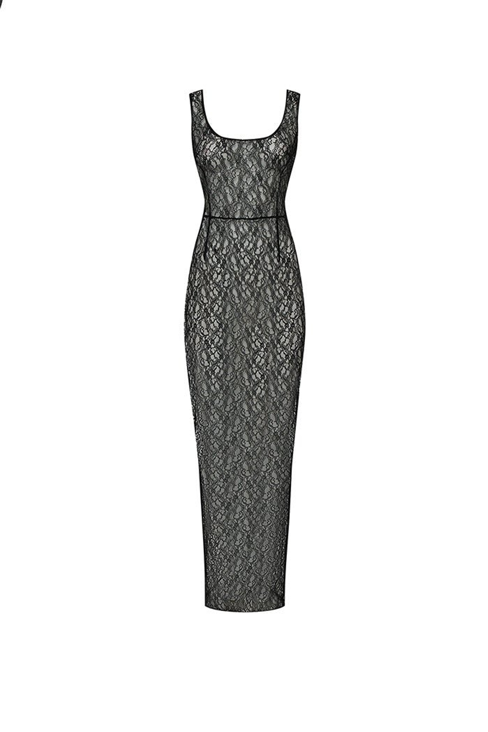 Платье макси из кружева