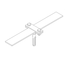 Держатель плоского проводника с шурупом с дюбелем М8*20