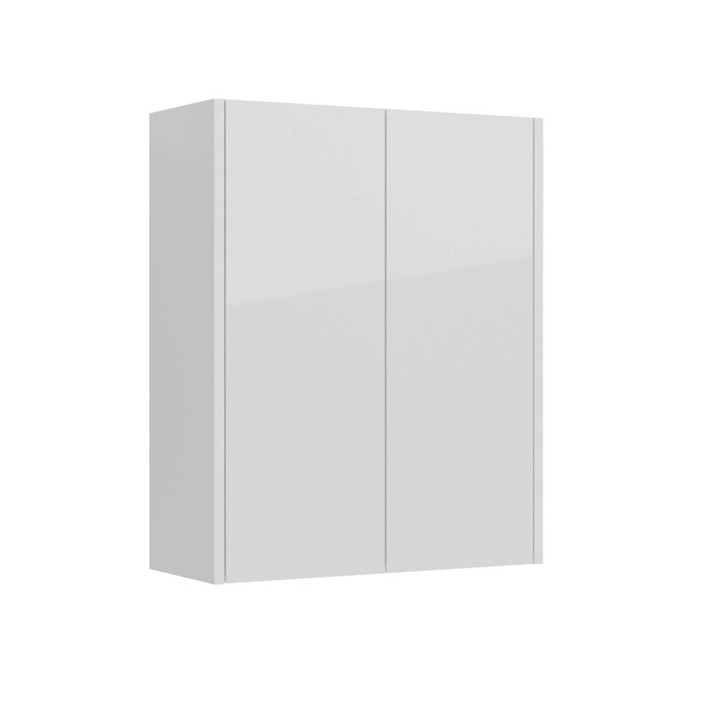 Шкаф Lemark COMBI 60 см подвесной, 2-х дверный белый глянец
