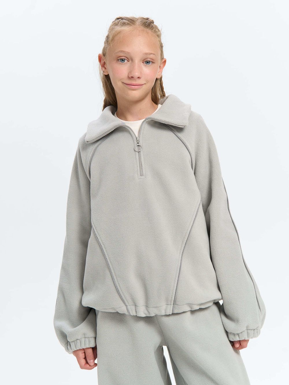 Олимпийка флисовая "Пепел" 7+