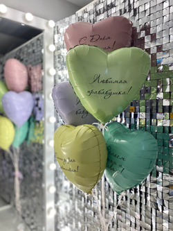 Воздушные шары сердца для мамы №720