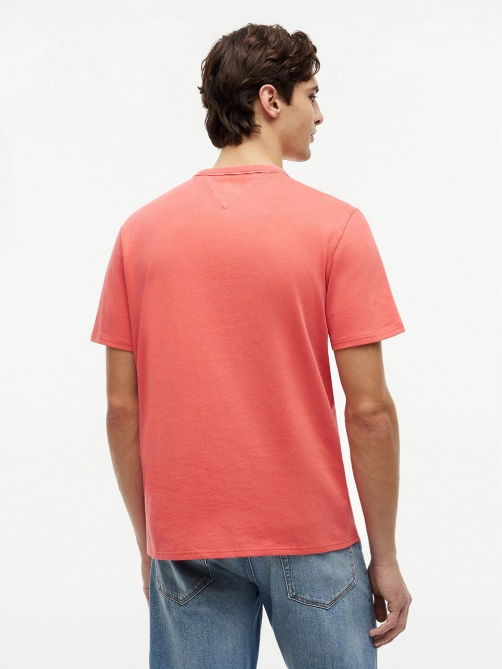 Футболка Tommy Hilfiger Laurel Leaf Logo Garment- Dyed Coral