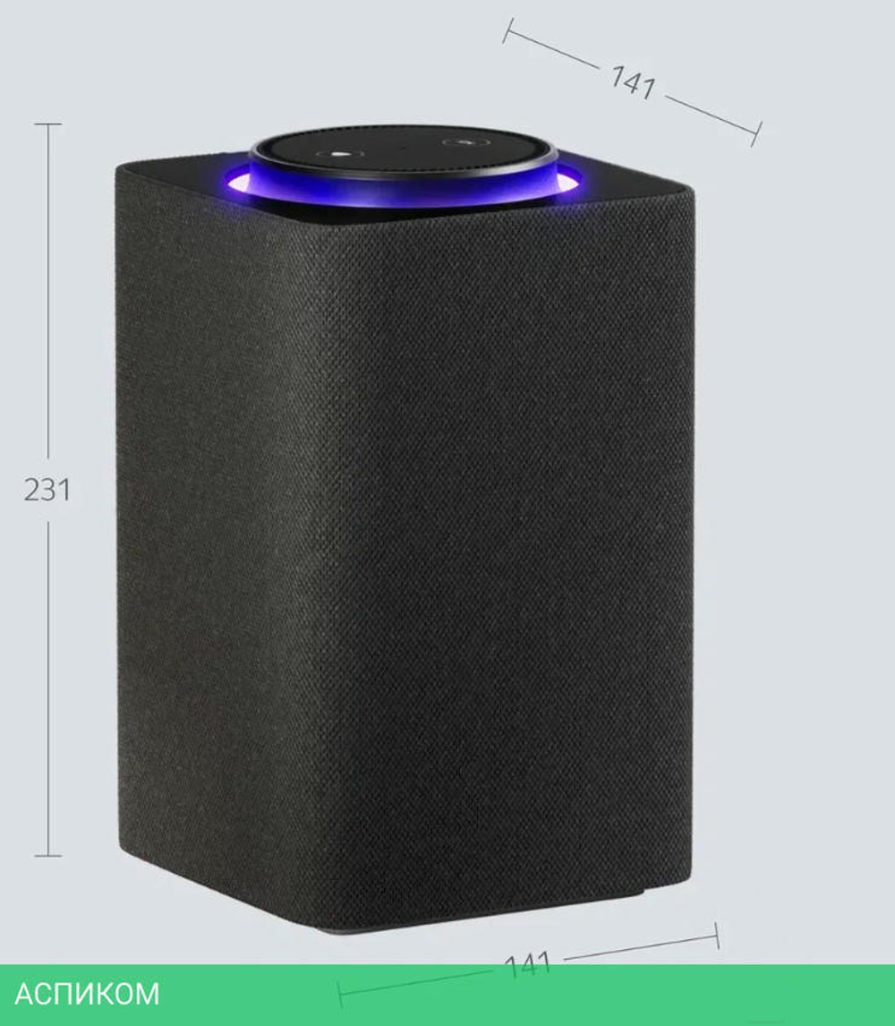 Умная колонка Яндекс Станция Макс с Zigbee Black (YNDX-00053K)