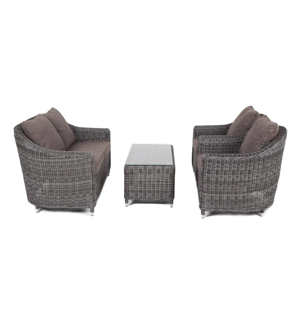 "Кон Панна" лаунж-зона из искусственного ротанга, цвет графит