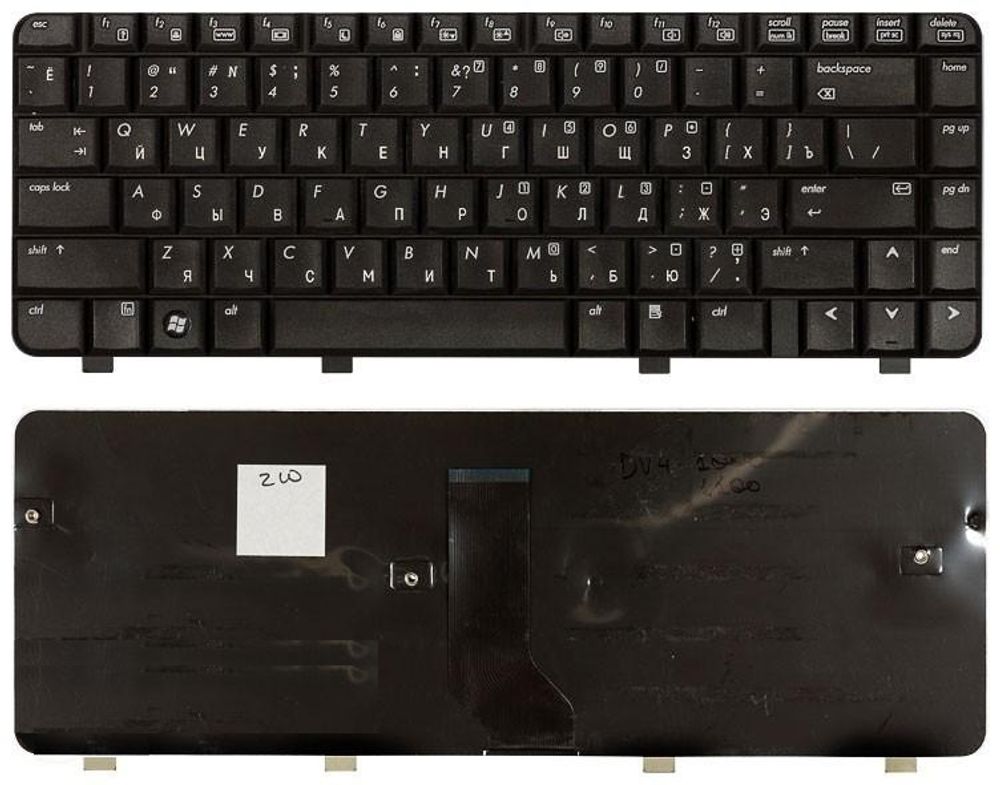Клавиатура для ноутбуков серии HP Pavilion dv4-1000, dv4-1100, dv4-1200: dv4-1030ei dv4-1030en dv4-1050e