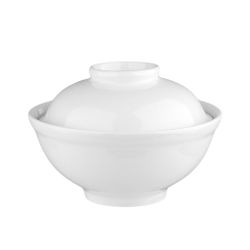 Бульонница мисосупница 450 мл d 15,3 см h10,5 см с крышкой белая фарфор P.L. Proff Cuisine [3]