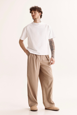 Pleated Pant - Beige (Men's)