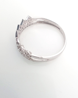 Кольцо Эстерелла, серебро 925*, родирование, фианит/Ф