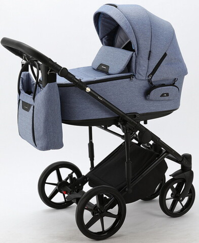 Детская коляска Adamex Zico 3 в 1 Z-TK02 ГОЛУБ.ДЖ.ТК