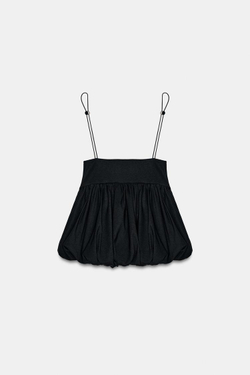 ZARA ТТОП-БАЛЛОН С ФИКСАТОРАМИ, ЧЕРНЫЙ