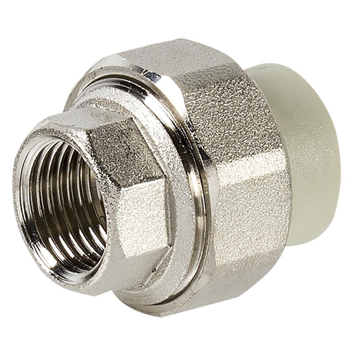 ПП Американка 25х3/4 ВР латунь // серый // Lammin