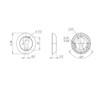 Накладка под цилиндр ET.R.JR54 (ET JR) ABG-6 зелёная бронза