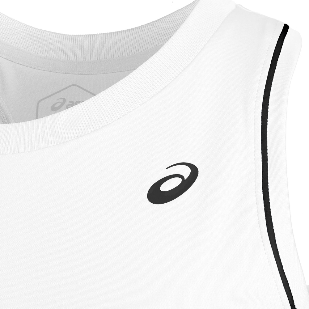 Женская теннисная майка ASICS Piping Tank Top Women - White, Black