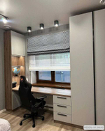 Рабочая зона у окна по индивидуальному проекту