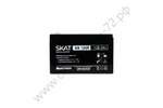 SKAT SB 1209 АКБ свинцово-кислотная тип AGM 12V 9Ач Iзар. 2,7 А, ножевые клеммы