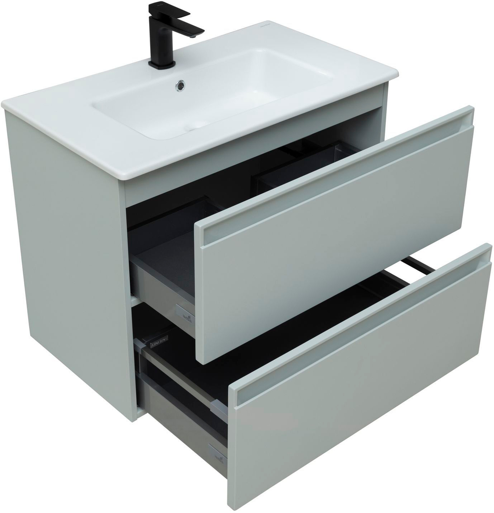 Тумба с раковиной Allen Brau Eclipse 1.E1002.PWM 80 рapyrus white matt