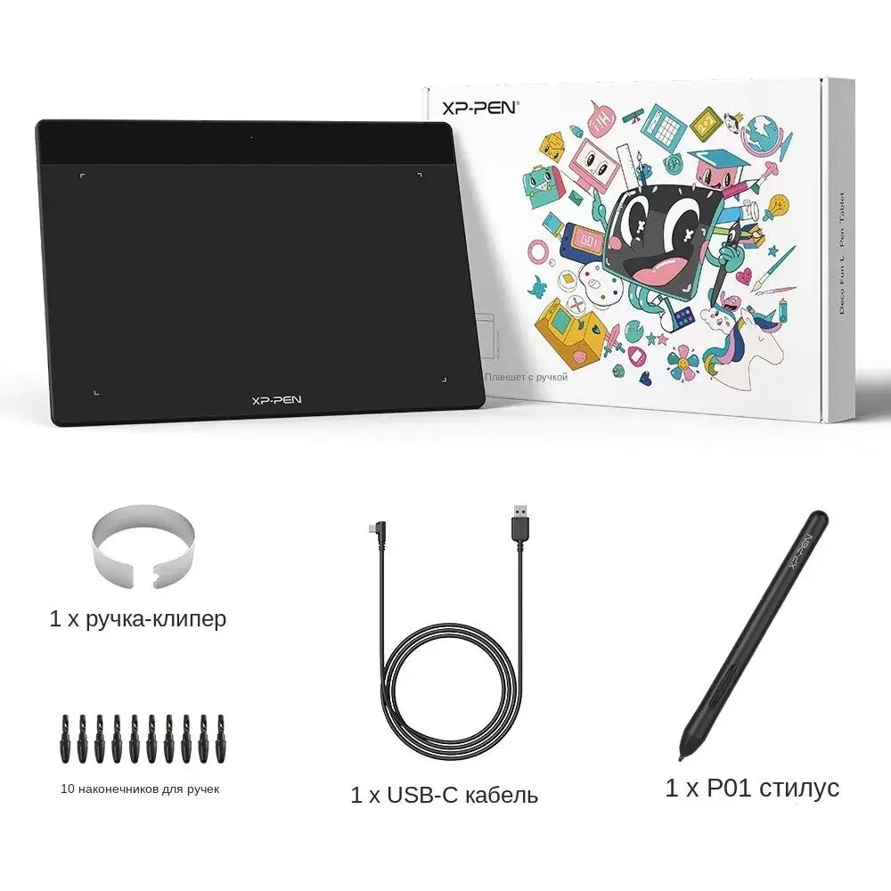 Графический планшет XP-Pen Deco Fun L Black