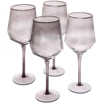 Бокал для вина 500мл «ICE CRYSTAL» в наборе 4шт, графит