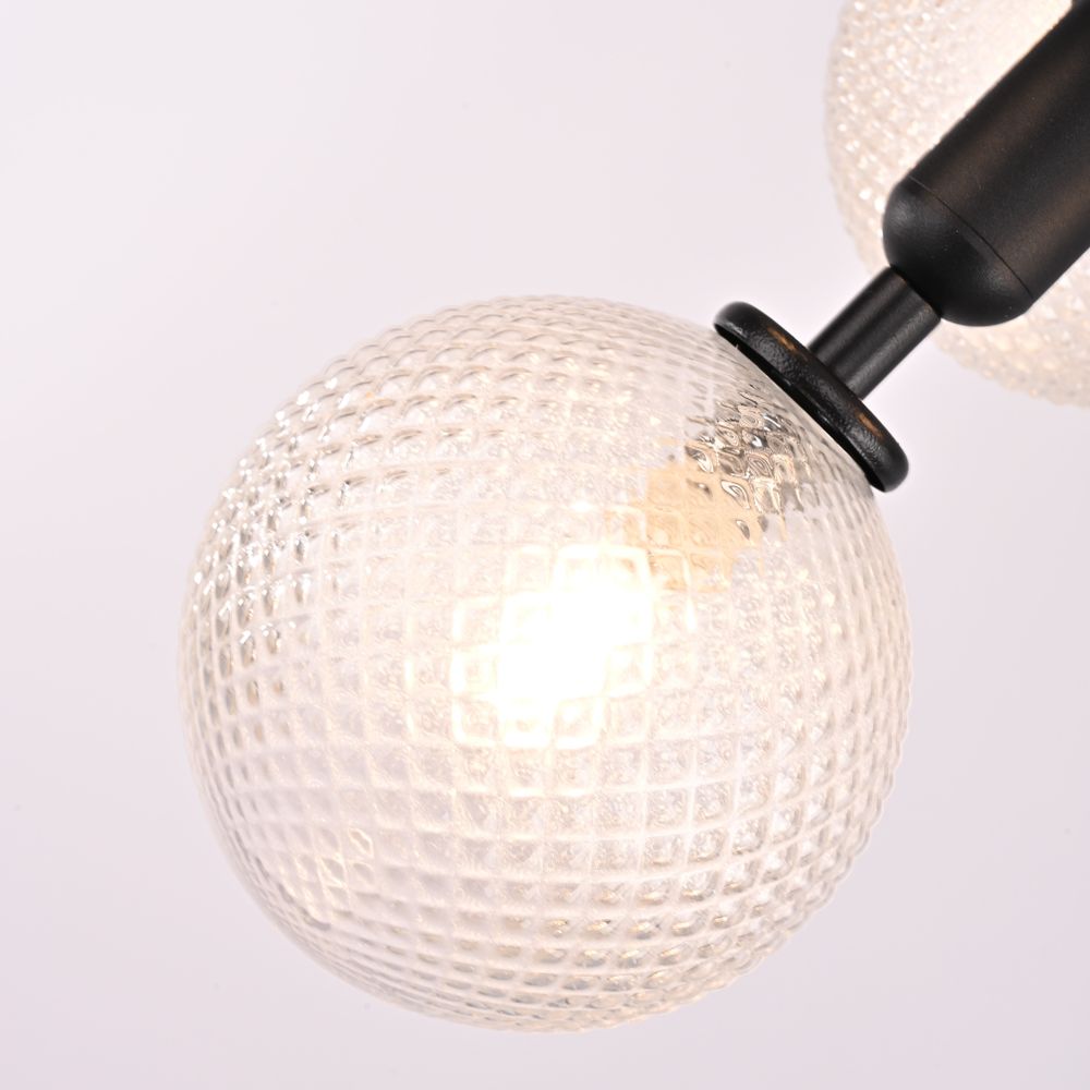 Подвесной светильник RAFFIN 4 Transparent Black