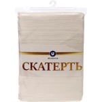 Скатерть 147*183 см «HOME», водоотталкивающая, цвет бежевый