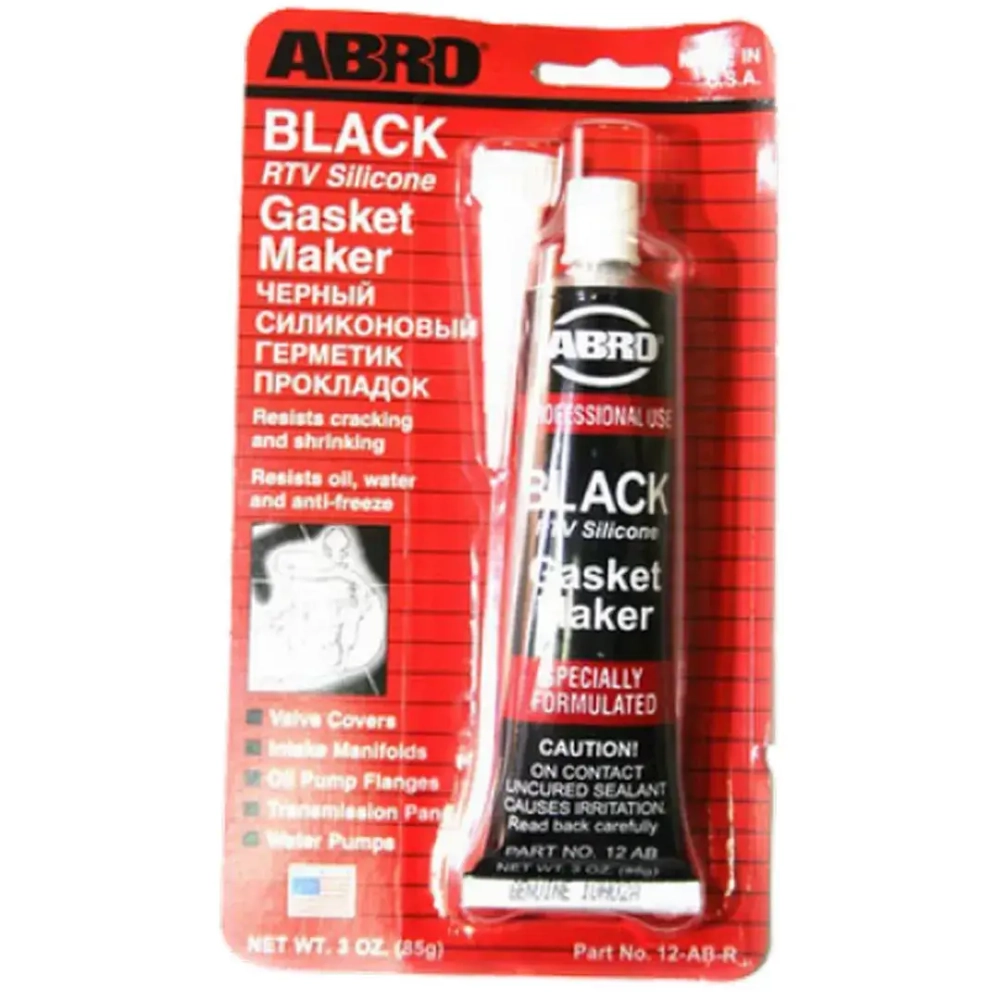 Герметик силиконовый ЧЕРНЫЙ 85г ABRO 12-AB