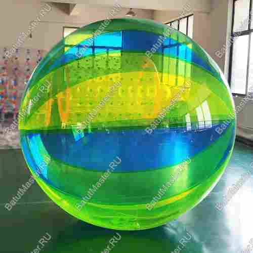 Аттракцион водный шар ПВХ «Жёлто-синий», 2*2*2 м