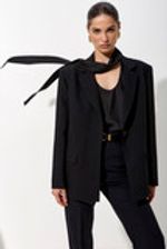 Пиджак свободный костюмный черного цвета