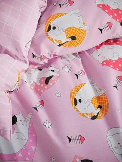 Постельное белье бязь Сказка "Лола/Лола (компаньон)" Наволочка 50х70 см 1 шт Простынь 150x215 см