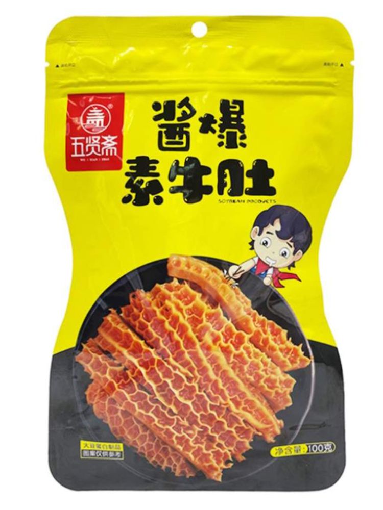 Обжаренный соевый рубец Wuxianzhai 100 г x 4 шт