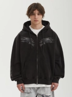 Худи Октябрь Speed Zip "Black"