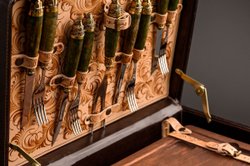 Набор для стейков №4, Карельская береза